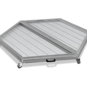 Base voladero 6 lados galvanizada