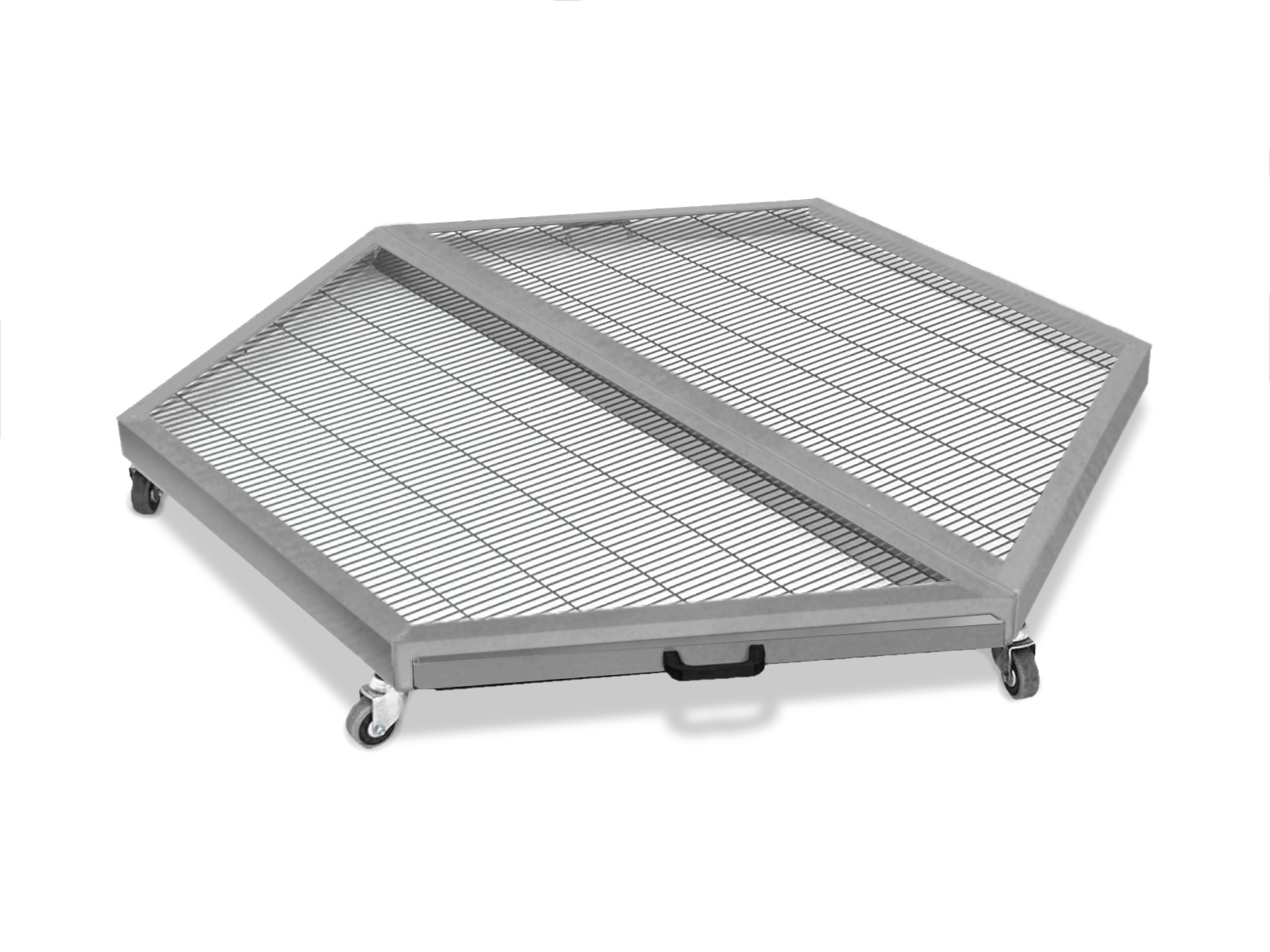 Base voladero 6 lados galvanizada