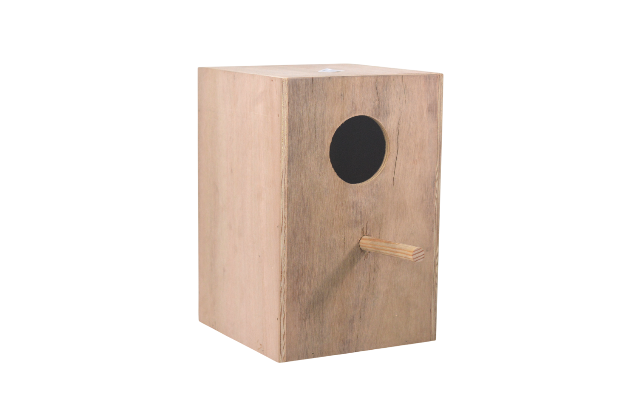 Nido de madera agapornis