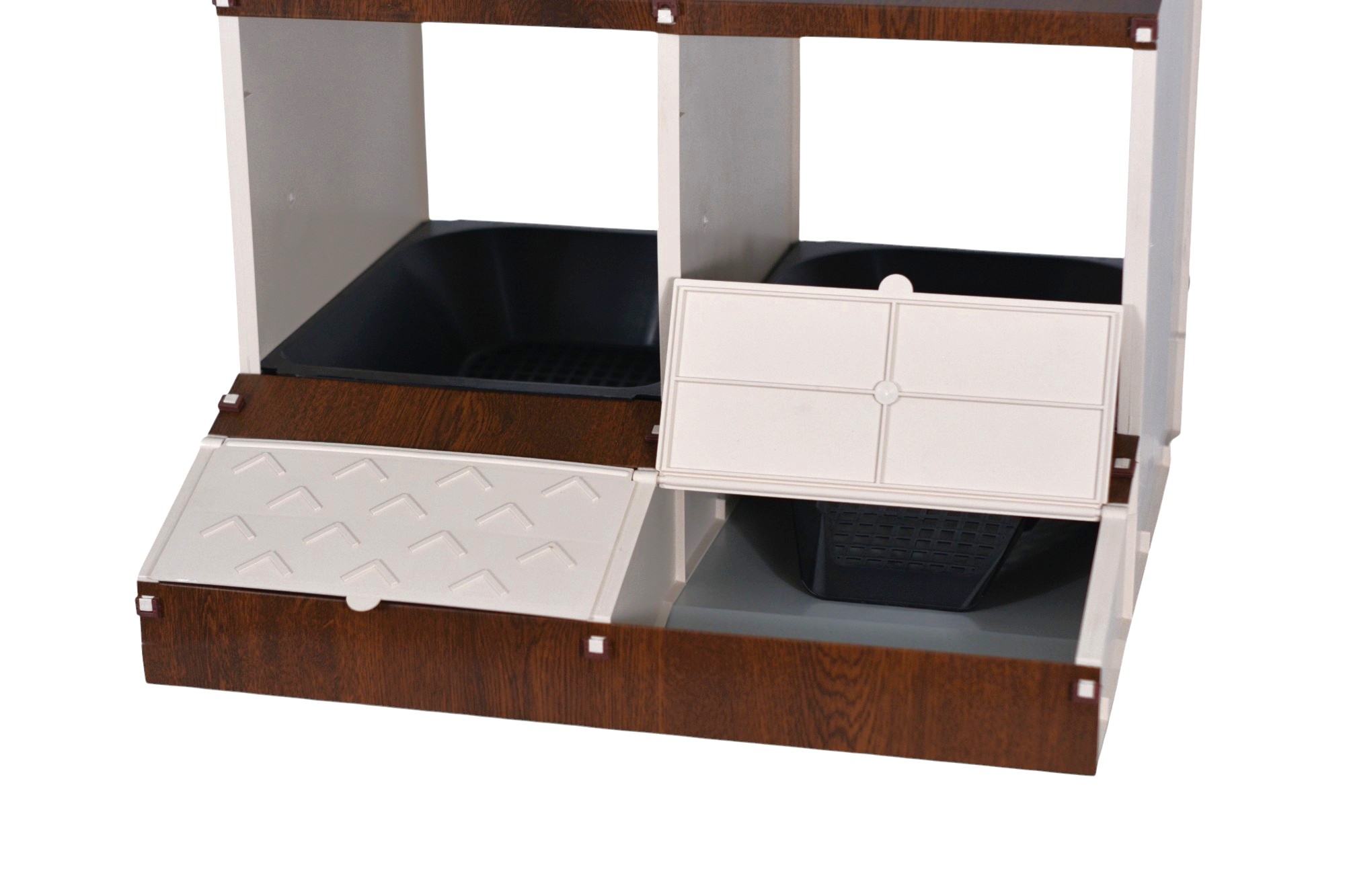 Ponedero de 2 huecos desmontable madera - Imagen 5