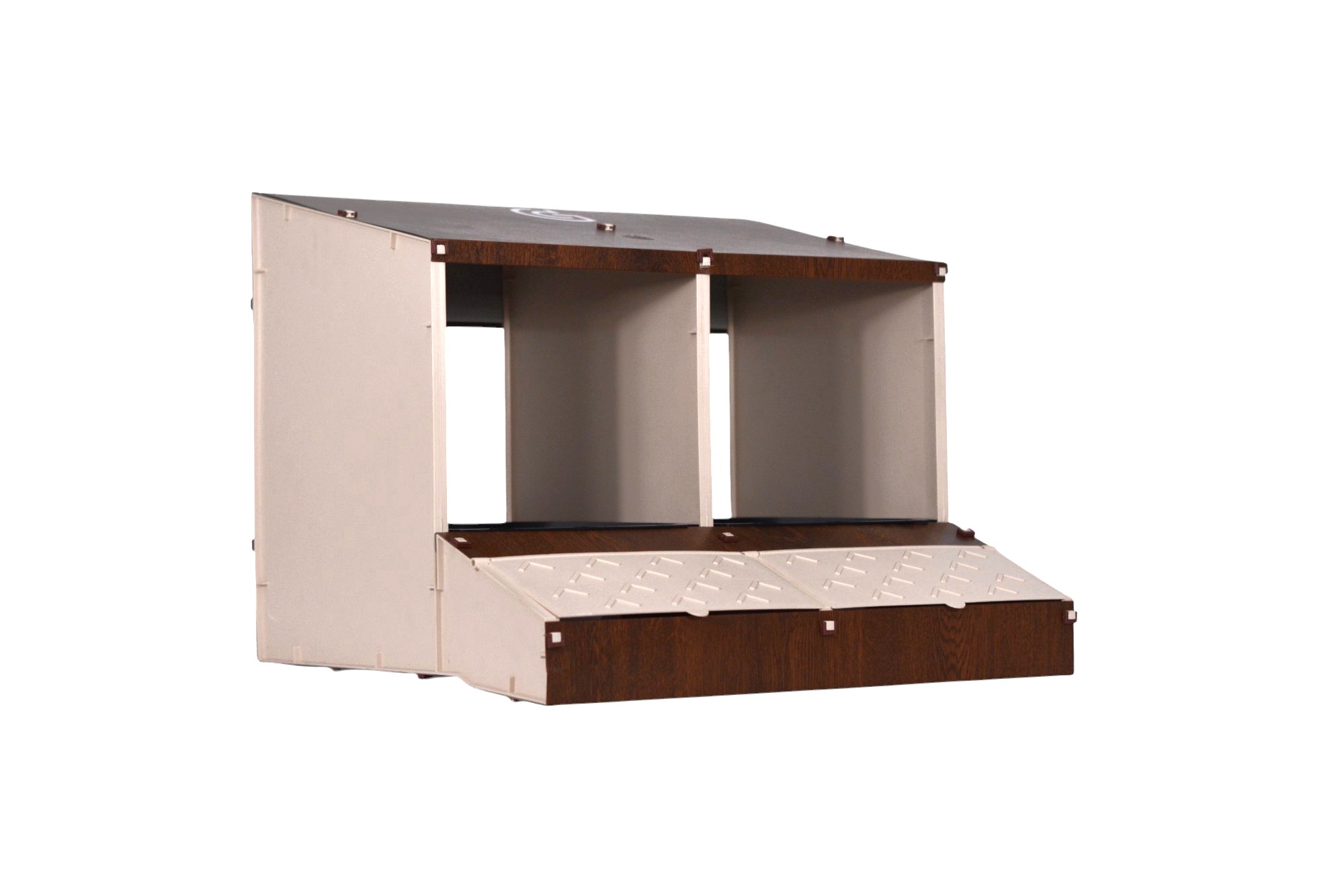 Ponedero de 2 huecos desmontable madera