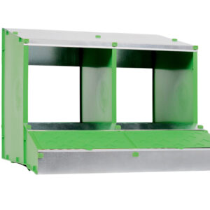 Ponedero de 2 huecos desmontable con cesta plana