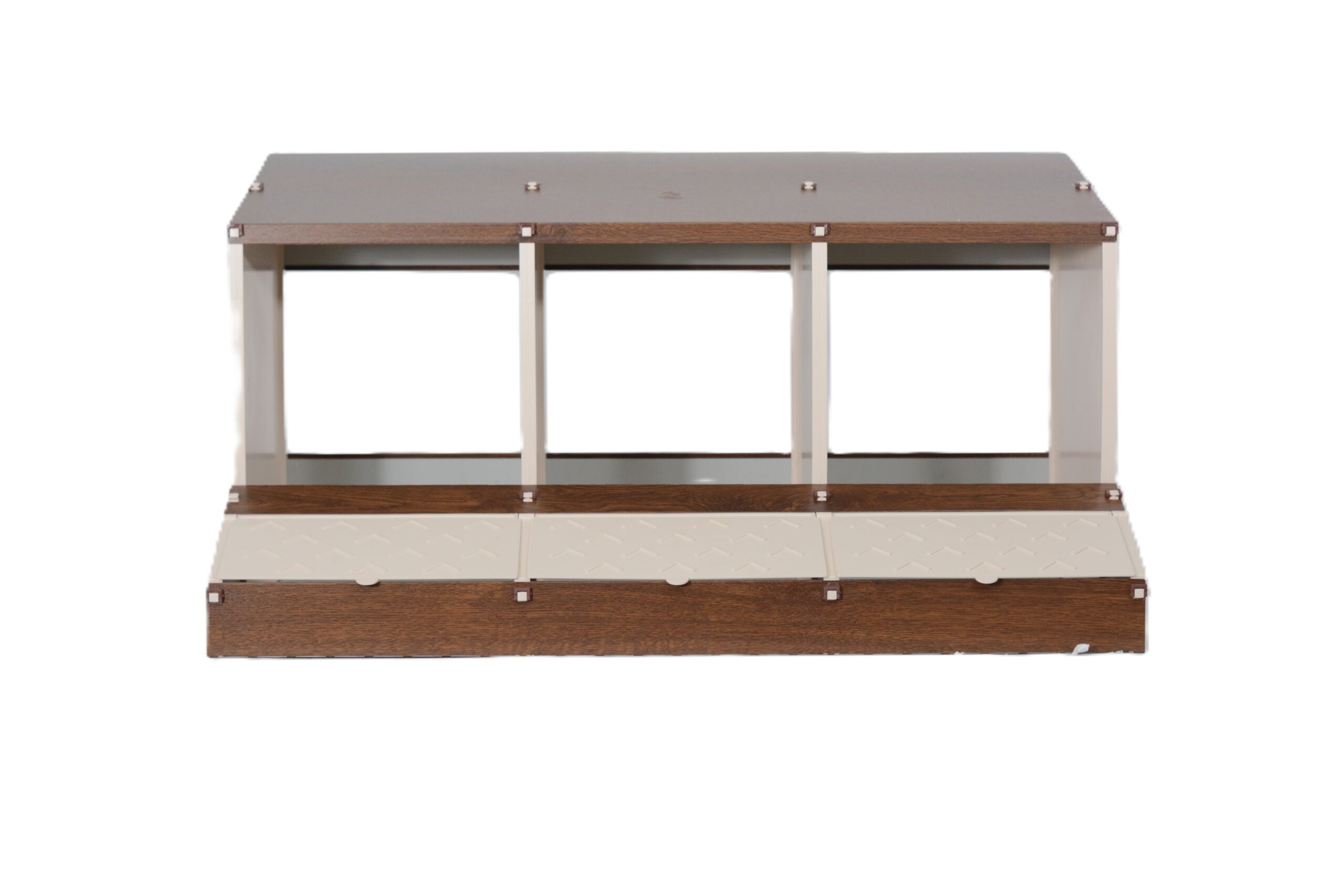 Ponedero de 3 huecos desmontable madera - Imagen 2