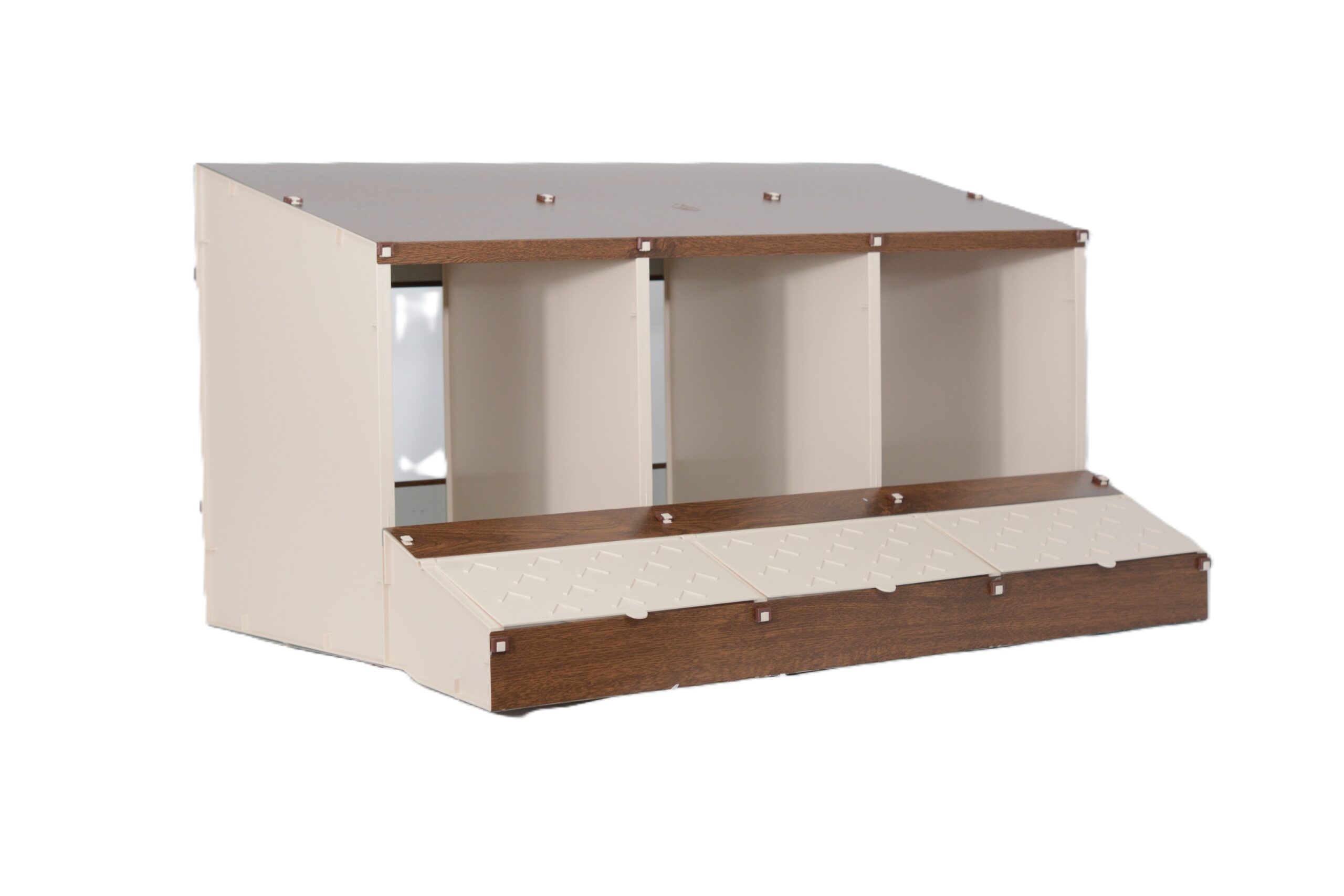 Ponedero de 3 huecos desmontable madera