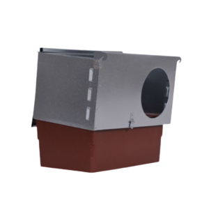 Nido cuna exterior con cubeta plana marrón