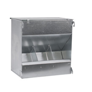 Comedero 3 bocas con tapa